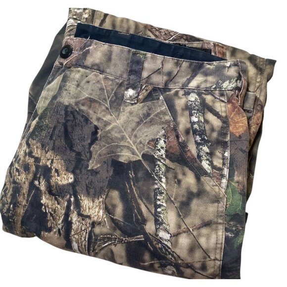 Walls Size L Camo Cargo Pants Hunting Outdoor Wear Adjustable Ankle Woodland - Picture 2 of 7